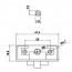 Luxell Întrerupător rotativ cuptor cu 3 căi ax metalic - 4301707D